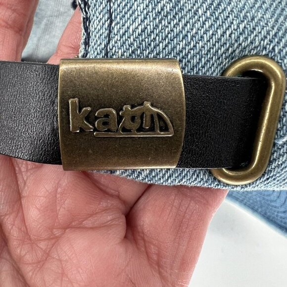 RFD-TV Rural Media Blue Demin Nashville Tenn Strapback Baseball Hat Cap VTG VGC - Picture 7 of 9